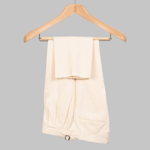 Simon Skottowe - Linen/cotton 'two pleat' trousers 