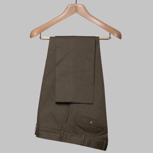 Simon Skottowe - Gabardine trousers olive green