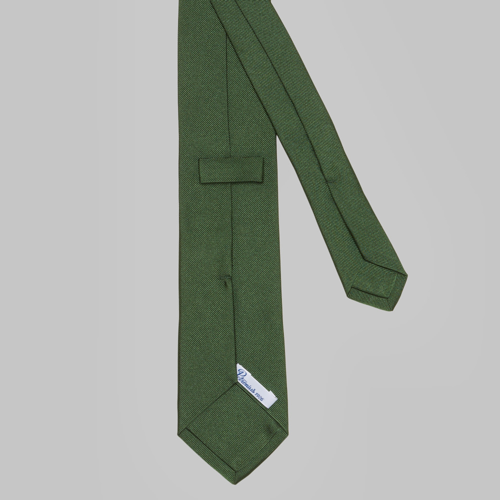 Petronius 1926 - Plain silk tie green