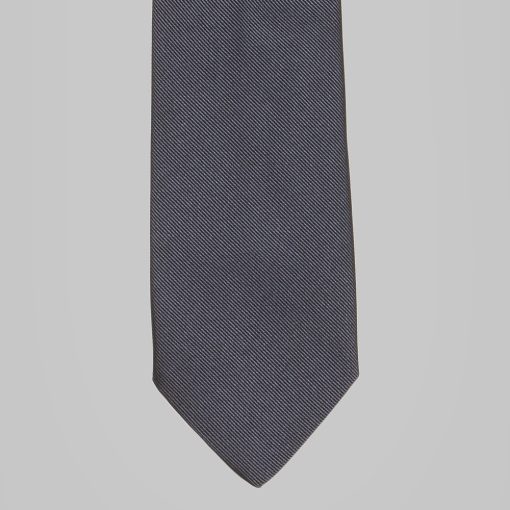 Petronius 1926 - Reps silk tie graphite gray 