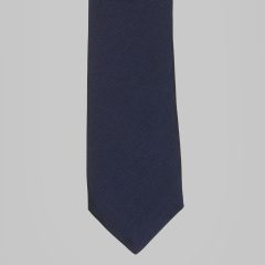  Petronius 1926 - Herringbone silk tie navy blue